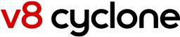 Dyson V8 Cyclone logo.